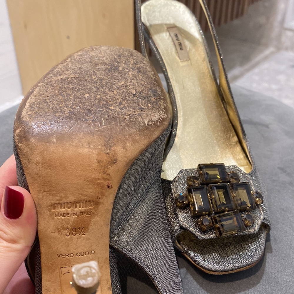 Miu Miu Open Toe Heels - image 4